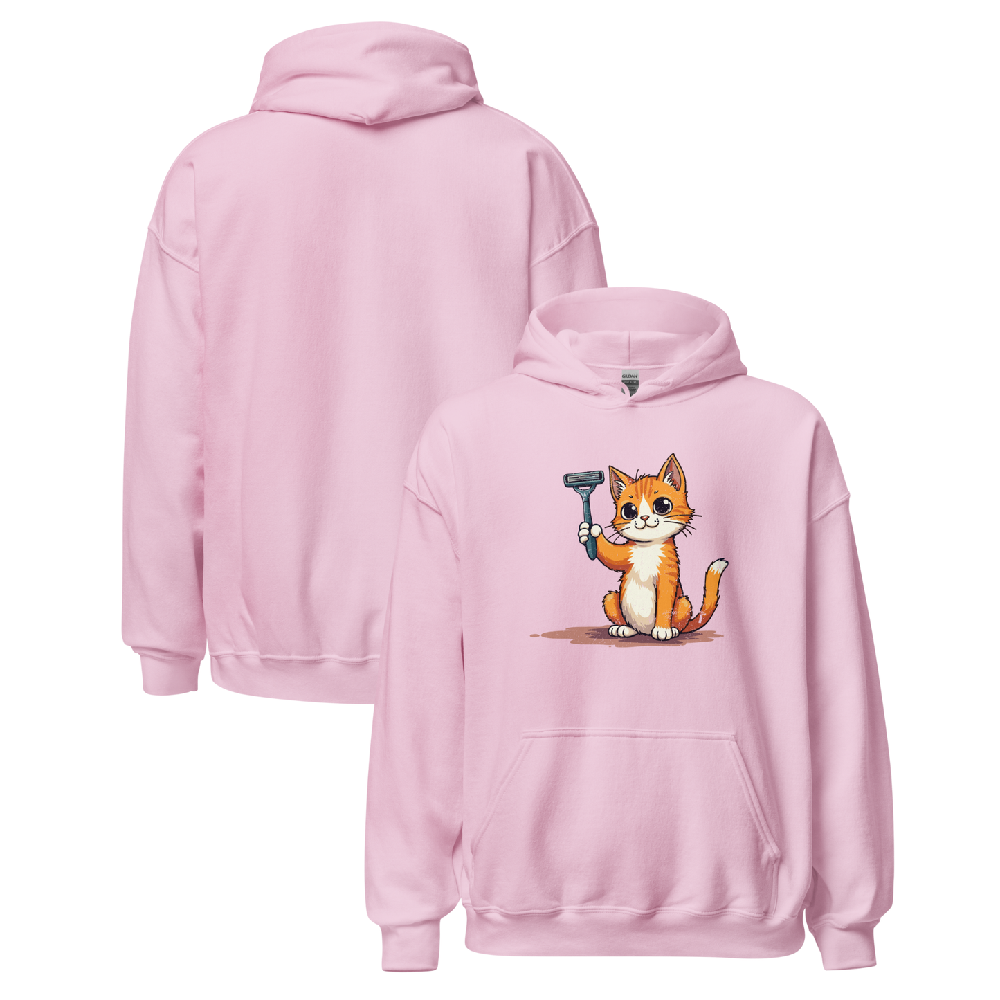 Cute Cat Funny Women’s Hoodie – Sarcastic Animal Graphic Pullover, Novelty Gift