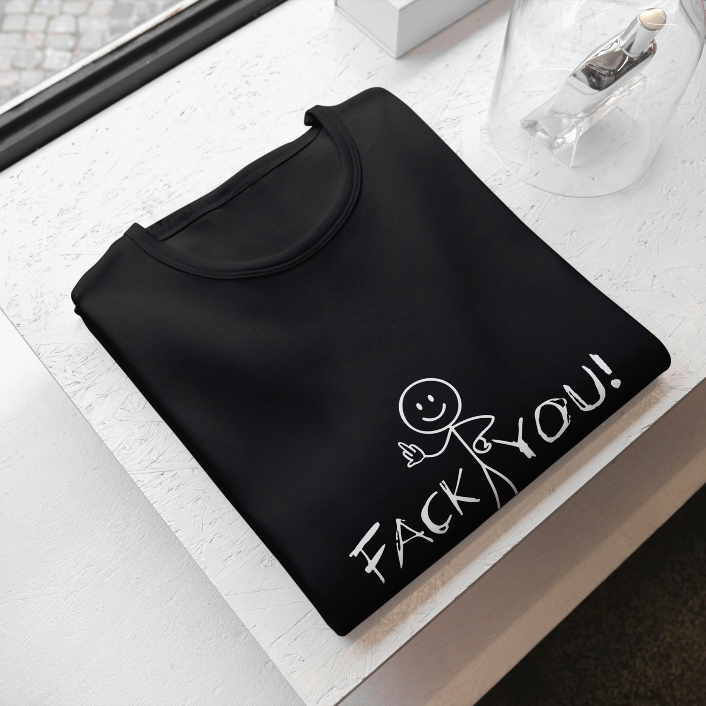 "FACK YOU!" - Funny Men's Graphic T-Shirt, Stick Figure Humor Tee, Sarcastic Novelty Gift