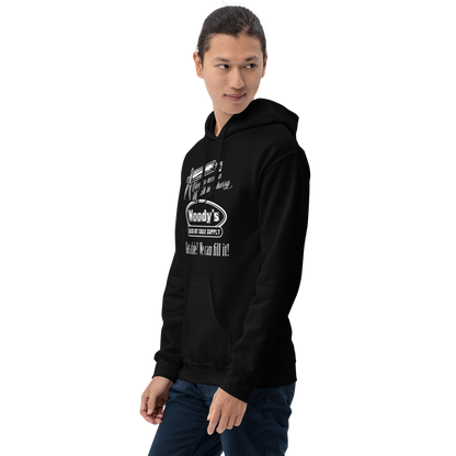 "When you need a stiff caulk in a hurry." - Funny Men's Graphic Hoodie, Sarcastic Humor Pullover, Novelty Gag Gift
